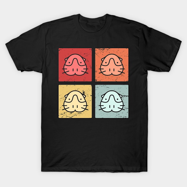 Retro Cute Guinea Pigs T-Shirt by MeatMan